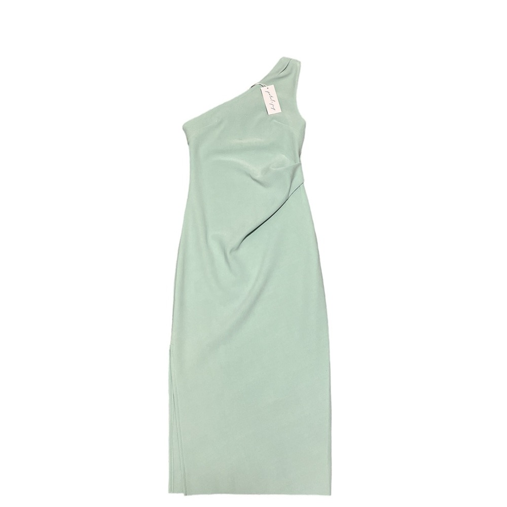 Petal & Pup One-Shoulder Midi Dress in Mint Green - Picture 2 of 11